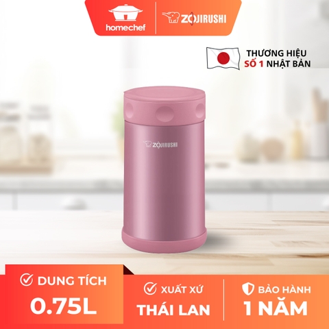 Hộp đựng thức ăn giữ nhiệt Zojirushi SW-FCE75-PS 0,75L