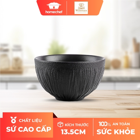 Bát sứ Wilmax 13.5cm màu đen - WL-664116 / A