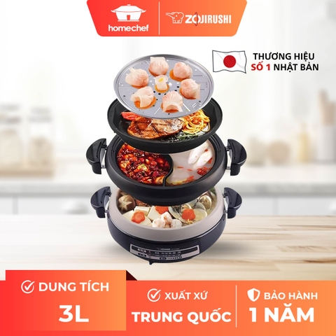 Nồi lẩu, nướng đa năng Zojirushi EP-PVQ30-BA
