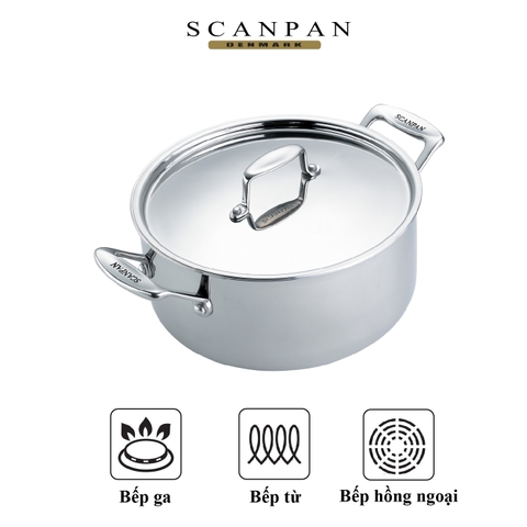 Nồi inox Scanpan Fusion5 24cm 74252400 5,2L