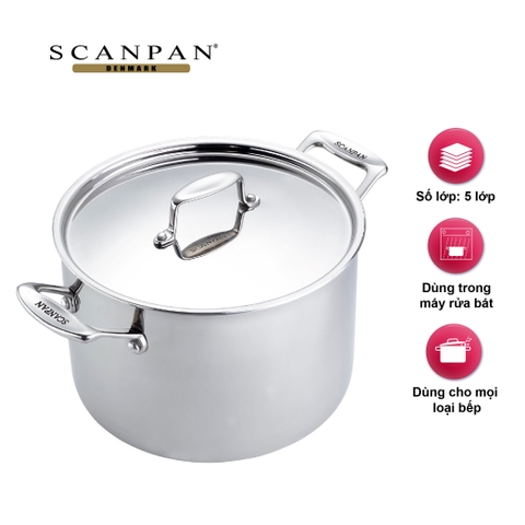 Nồi inox luộc gà Scanpan Fusion5 24cm 74502400 7,6L