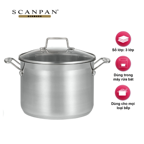 Nồi inox luộc gà Scanpan Impact 24cm 71502400 7,2L