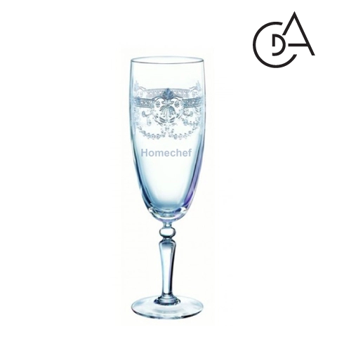 Bộ ly champagne CdA Dampierre Silver thủy tinh pha lê 6 chiếc H7940- 17cl