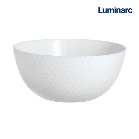 Bát tô thuỷ tinh Luminarc Pampille Q4661 màu trắng 24cm