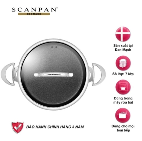 Nồi hầm chống dính có nắp Scanpan HaptIQ 24cm/4.8L 6001252400