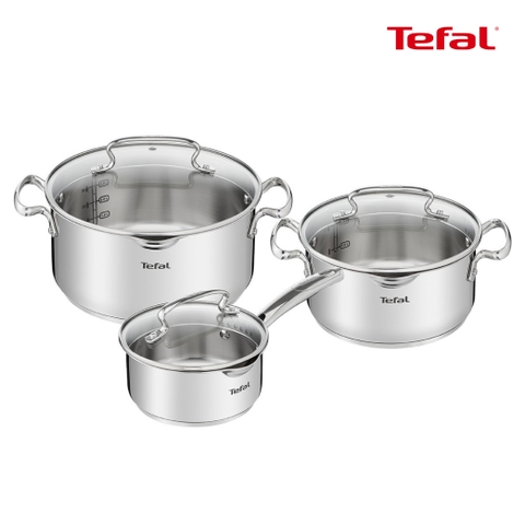 Bộ 3 nồi Inox cao cấp Tefal Duetto Plus G719S655