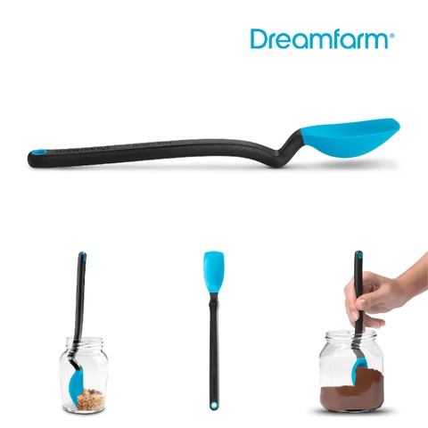 Thìa phết, vét lọ, thìa đong cỡ nhỏ Dreamfarm Mini Supoon-màu xanh dương-DFSU2775