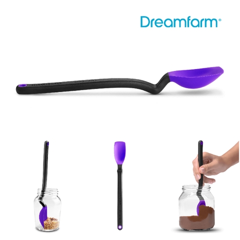 Thìa phết, vét lọ, thìa đong cỡ nhỏ Dreamfarm Mini Supoon-màu tím-DFSU2805