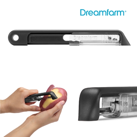 Dụng cụ nạo vỏ tự mài Dreamfarm Sharple-màu đen-DFSH4410