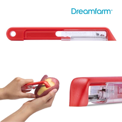 Dụng cụ nạo vỏ tự mài Dreamfarm Sharple-màu đỏ-DFSH4427