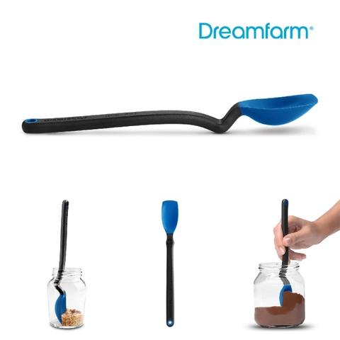 Thìa phết, vét lọ, thìa đong cỡ nhỏ Dreamfarm Mini Supoon-màu xanh cổ điển-DFSU8807