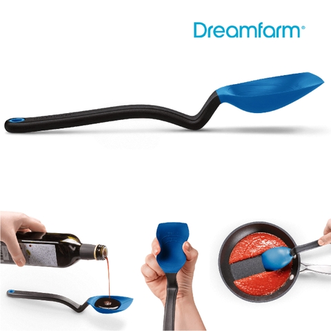 Thìa phết, nấu, đong cỡ lớn Dreamfarm Supoon-màu xanh cổ điển-DFSU8708