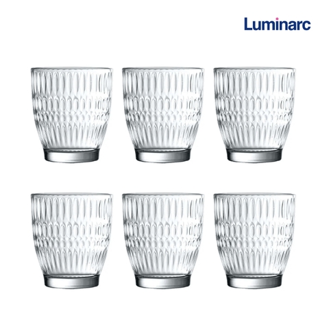 Bộ cốc (ly) thấp Luminarc Rock Dew 6 chiếc V7638 340ml