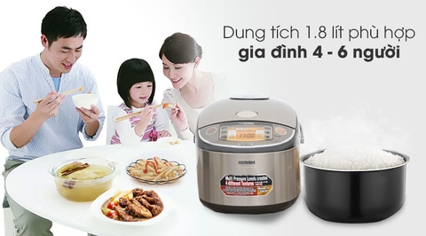 Nồi cơm điện áp suất cao tần Zojirushi NP-HRQ18-XT 1,8L