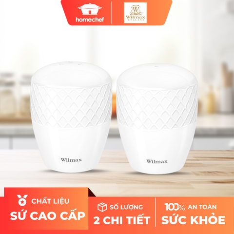 Bộ lọ muối và tiêu bằng sứ Wilmax - WL-880124 / SP