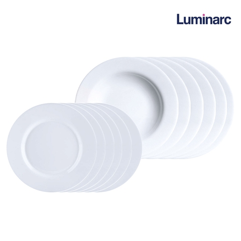 Bộ đĩa (dĩa) Luminarc Everyday thủy tinh 12 chi tiết EV12H