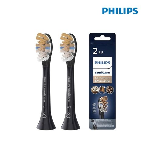 Bộ 2 đầu bàn chải đen Philips HX9092/96