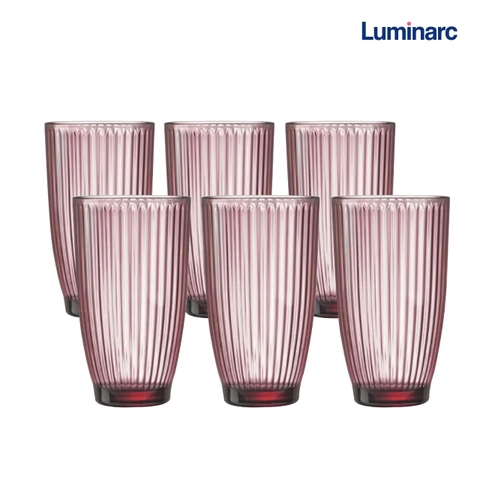 Bộ cốc (ly) cao Luminarc Ricky Line 6 chiếc V8689 390ml