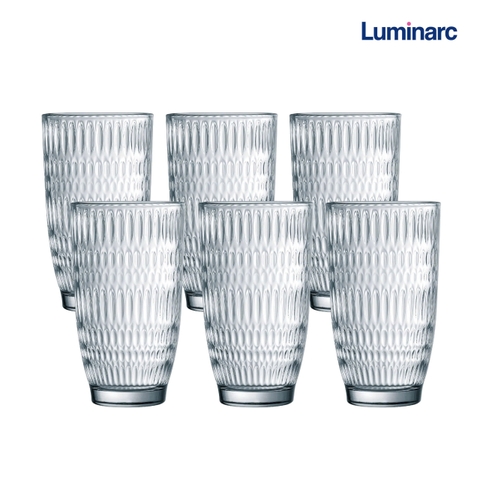 Bộ cốc (ly) cao Luminarc Ricky Dew 6 chiếc V8086 390ml
