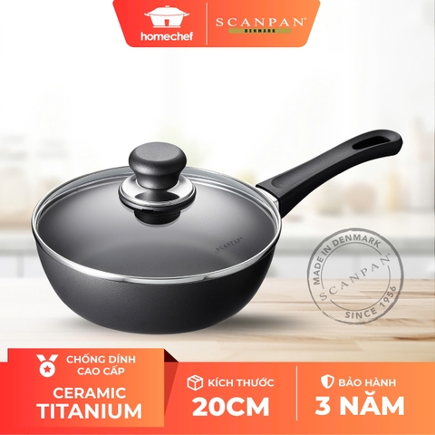 Chảo chống dính Scanpan Classic 20cm 20101204 có nắp