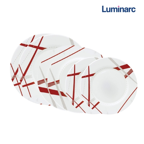 Bộ đĩa (dĩa) Couture Luminarc thủy tinh 6 chi tiết CO6A
