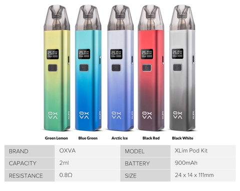 Oxva Xlim 25w Pod Kit ( Cartridges V2 ) thế hệ mới