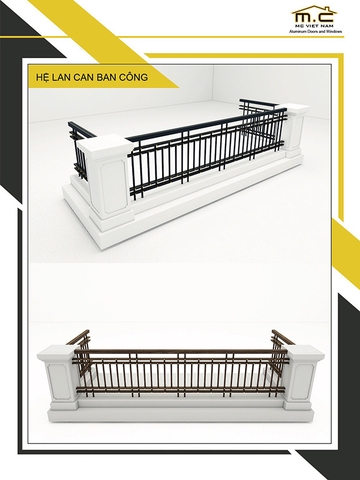 Hệ lan can chắn song 2