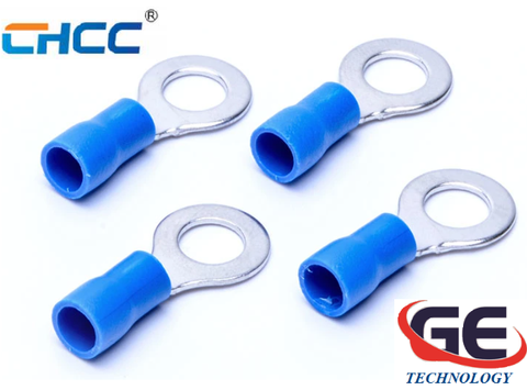 Đầu cốt tròn bọc nhựa, Đầu cos tròn bọc nhựa RV1.25-3.2, RV1.25-4S, RV1.25-5, RV1.25-5S, RV1.25-6, RV1.25-8, RV2-4S, RV2-5S, RV2-6, RV2-8, RV3.5-5, RV5.5-4, RV5.5-5 hãng CHCC