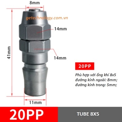 Đầu nối nhanh 20PP 30PP 40PP - Quick coupling SABO