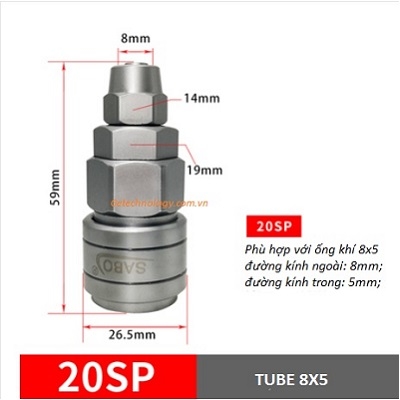 Đầu nối nhanh 20SP 30SP 40SP - Quick coupling SABO