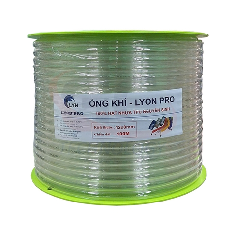 Ống dây khí nén TPU màu trắng và xanh dương có sẵn phi 4, 6, 8, 10, 12, 14, 16mm LYON PRO