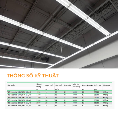 Bóng Huỳnh Quang Philips T5 TL-5 Essential 14W 1SL/40