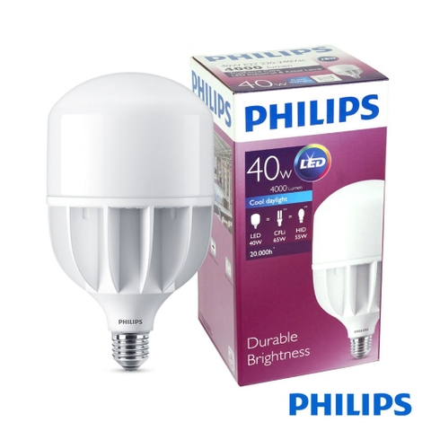 Đèn LED Bulb Trụ TForce Core HB 40W E27 Philips