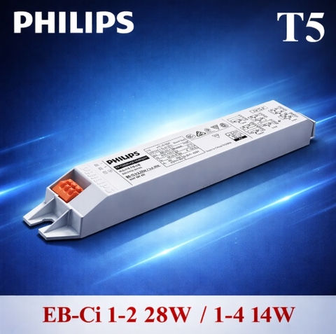Chấn lưu điện tử Philips cho bóng T5 EB-Ci 1-2 28W / 1-4 14W