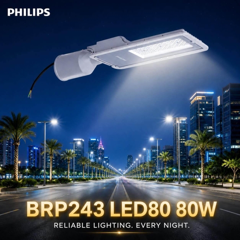 Đèn Đường LED Philips CityStar BRP243 LED80 80W