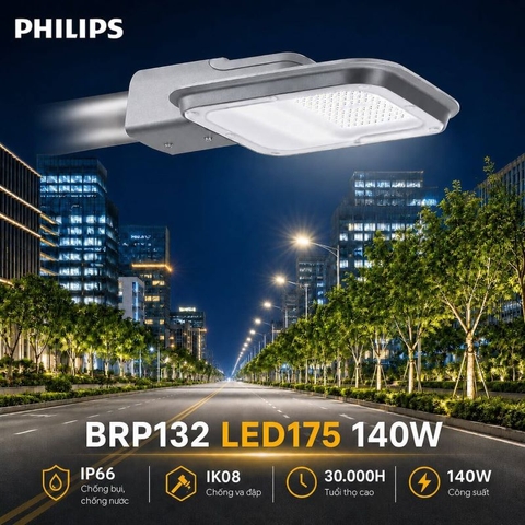 Đèn Đường LED Philips SmartBright Road BRP132 LED175 140W