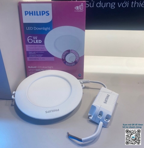 Đèn Led Âm Trần Philips DL262 EC RD 100 6W khoét lỗ 100 mm