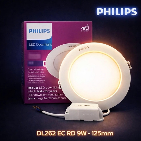 Đèn Led Âm Trần Philips DL262 EC RD 125 9W khoét lỗ 125 mm