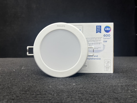 Đèn LED Âm Trần Philips DN027B G3 LED6 6W 220-240V D90 RD khoét lỗ 90 mm