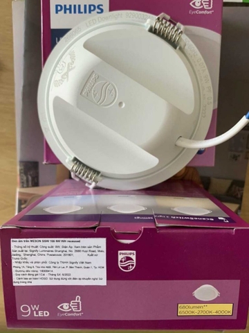 Đèn LED Âm Trần Philips Meson SSW 080 5W WH Recessed Khoét lỗ 80 mm