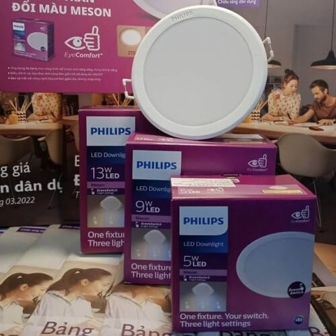 Đèn LED Âm Trần Philips Meson SSW 105 9W WH Recessed Khoét lỗ 105 mm