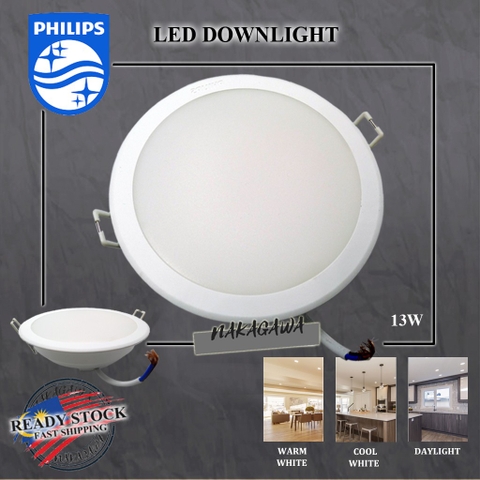 Đèn LED Âm Trần Philips Meson SSW 125 13W WH Recessed Khoét lỗ 125 mm