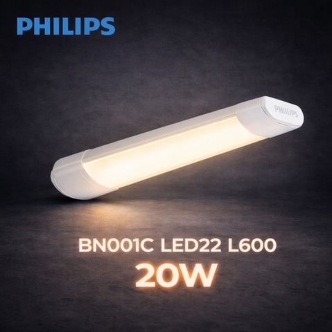 Đèn LED Bán Nguyệt Philips BN001C LED22 L600 20W PSU GM