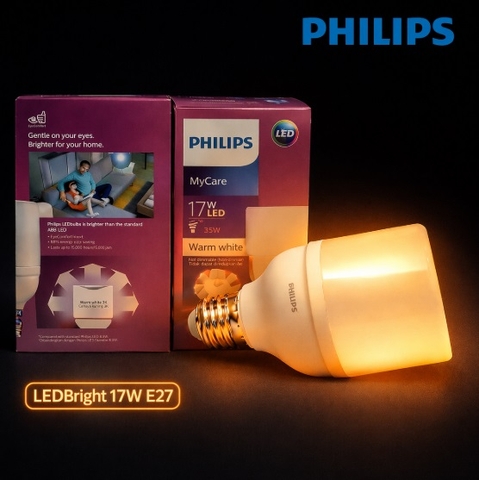 Đèn LED Bulb Philips LEDBright 17W E27 230V 1CT/12 APR