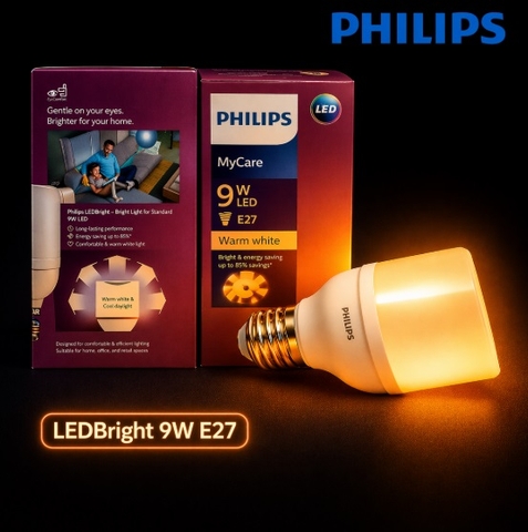 Đèn LED Bulb Philips LEDBright 9W E27 230V 1CT/12 APR