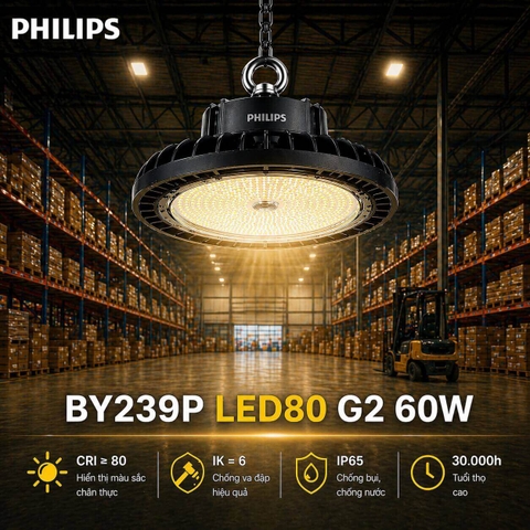 Đèn LED Nhà Xưởng Philips BY239P LED80 G2 60W
