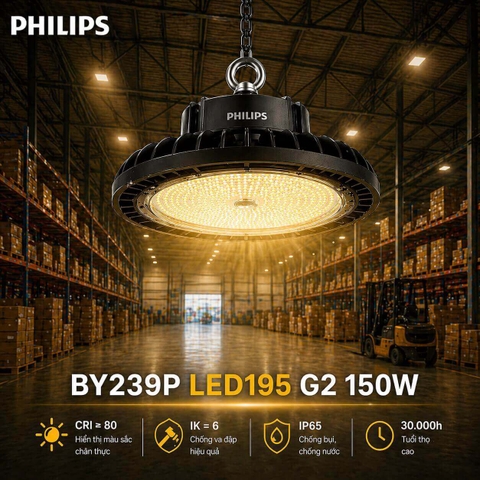Đèn LED Nhà Xưởng Philips BY239P LED195 G2 150W
