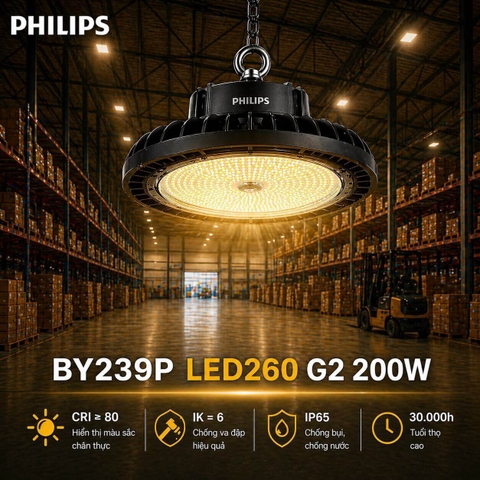 Đèn LED Nhà Xưởng Philips BY239P LED260 G2 200W