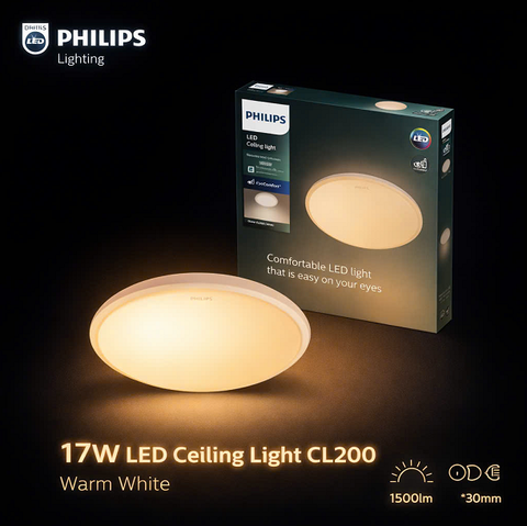 Đèn LED Ốp Trần Philips CL200 EC RD 17W 65K W HV 02 Đường kính 320 mm