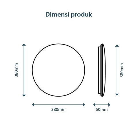 Đèn Led Ốp Trần Philips CL200 EC RD 20W 65K W HV 02 Đường kính 380 mm